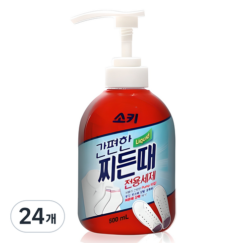 소키 간편한 찌든때 전용 세제, 500ml, 24개