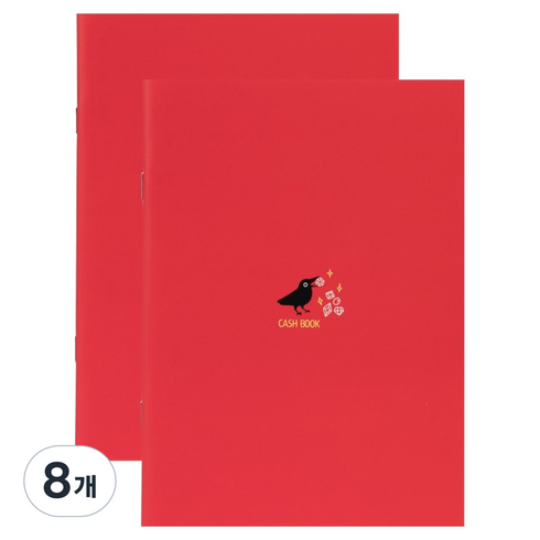 비플라이 소비습관 가계부, 8개, 레드
