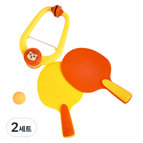 캐스비 문틀고정 사자 탁구세트, 혼합색상, 2세트