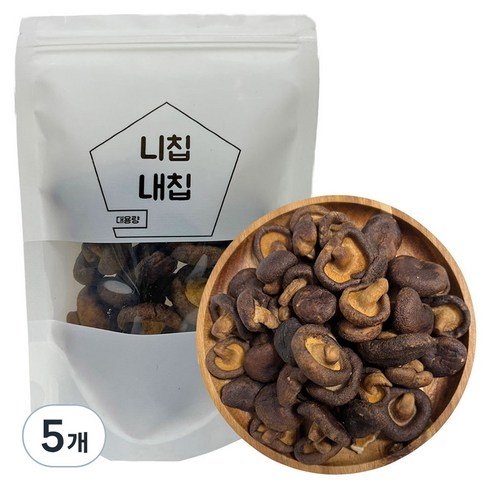 니칩내칩 통 표고버섯칩, 100g, 5개