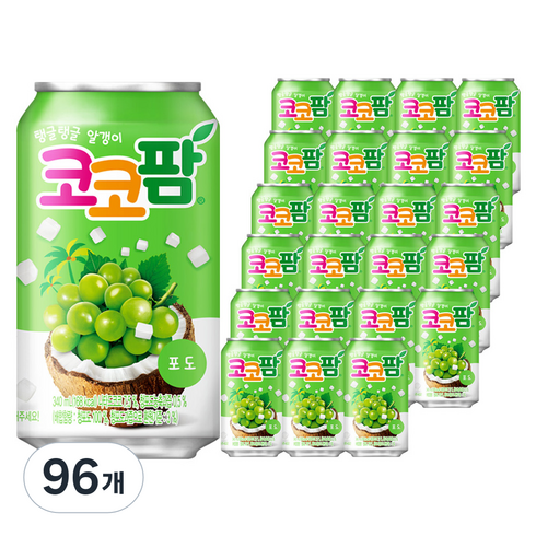 코코팜 포도, 340ml, 96개