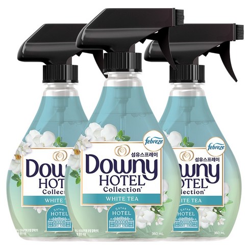 다우니 호텔 컬렉션 섬유스프레이 화이트티 향 본품, 3개, 360ml