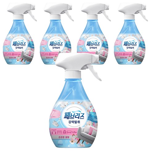 페브리즈 강력 섬유탈취제 은은한 꽃향 본품, 370ml, 5개