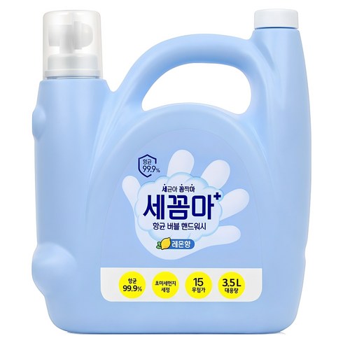 세균아꼼짝마 항균 버블 핸드워시 리필 레몬향, 3.5L, 1개