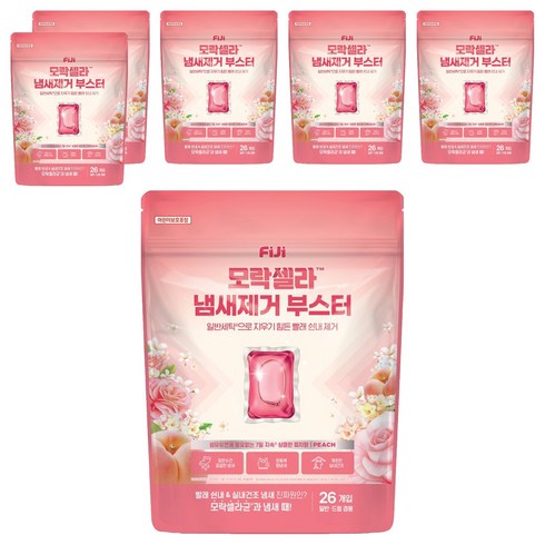 피지 모락셀라 냄새제거 부스터 캡슐 상큼한 피치향, 26개입, 6개
