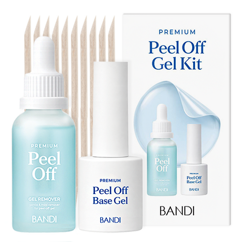 반디BANDI 프리미엄 필오프 베이스젤 + 리무버 키트 40ml 세트, 1세트