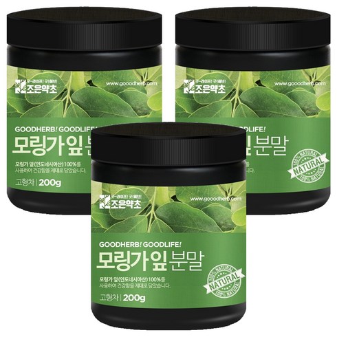 조은약초 모링가 잎가루, 200g, 3개