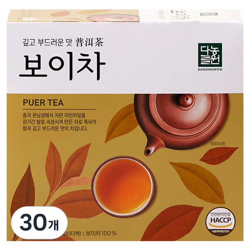 다농원 보이차, 600mg, 100개입, 30개