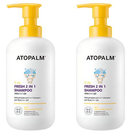 아토팜 아동용 프레쉬 2 인 1 샴푸, 460ml, 2개