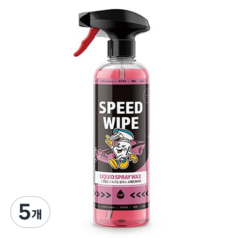 글로스브로 고속 코팅 물왁스 스피드 와이프, 500ml, 5개