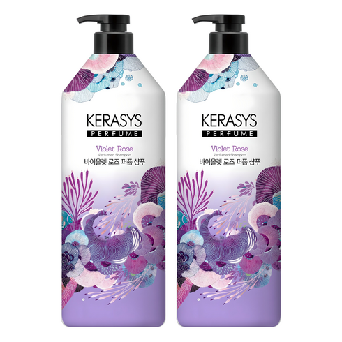 케라시스 퍼퓸 샴푸 바이올렛 로즈, 1L, 2개