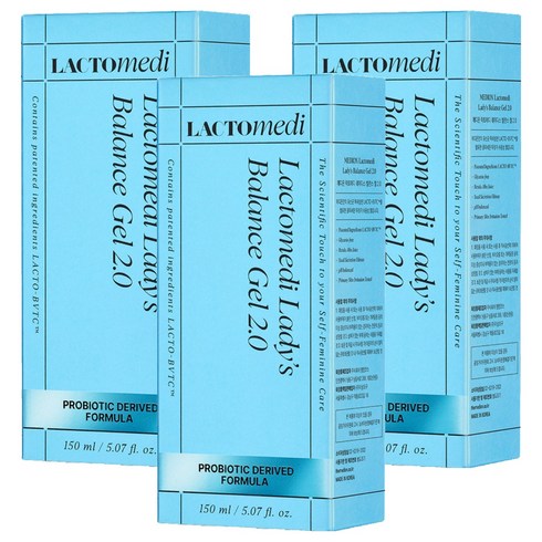 메디온 락토메디 레이디스 수용성 밸런스 젤 2.0, 150ml, 3개