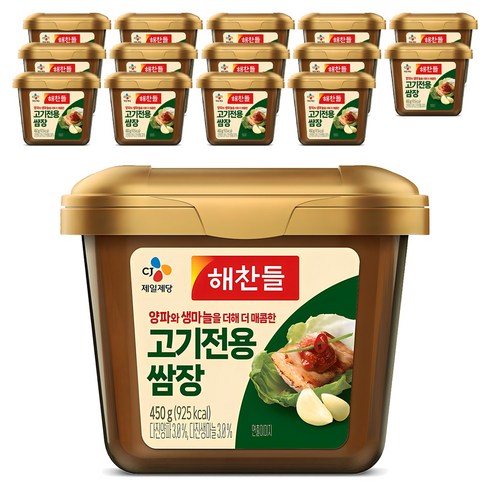 해찬들 고기전용 쌈장, 450g, 15개