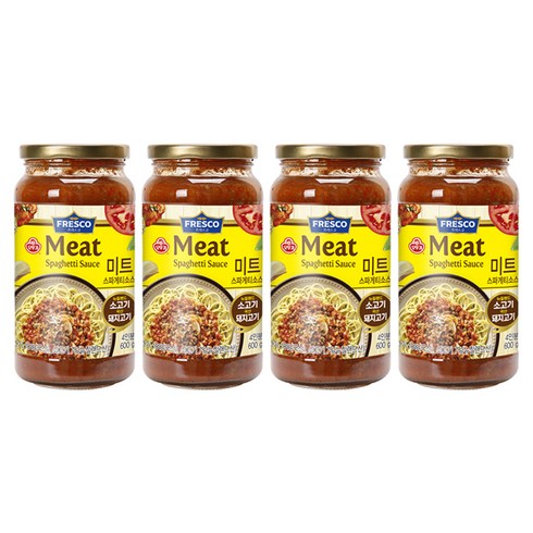 오뚜기프레스코 미트 스파게티소스, 600g, 4개