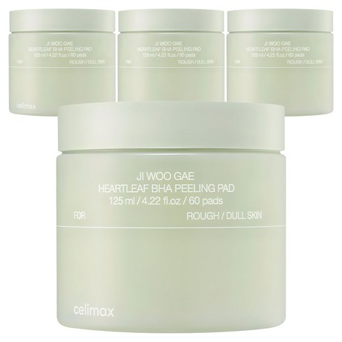 셀리맥스 어성초 BHA 지우개 필링 패드, 60매입, 125ml, 4개