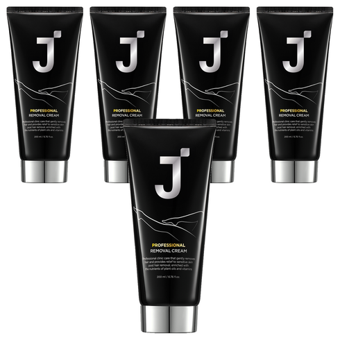 제이숲 프로페셔널 셀프 제모크림 바디용 그린티 향, 200ml, 5개