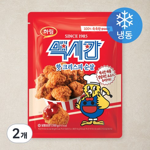 맥시칸 핫크리스피 순살 (냉동), 350g, 2개