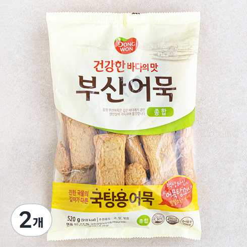 동원 건강한 바다의 맛 부산어묵 종합, 520g, 2개