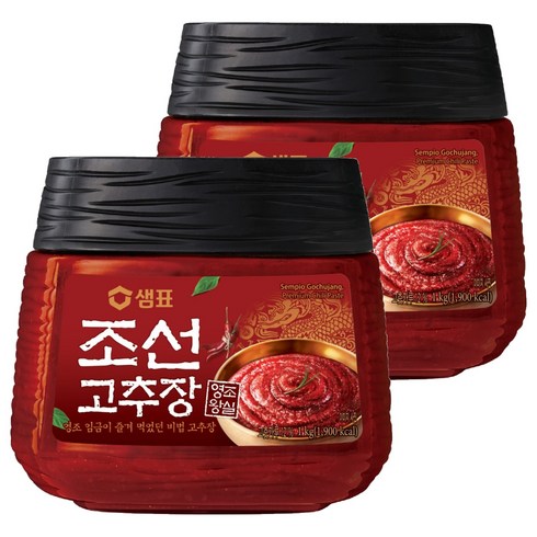 샘표 조선고추장, 1kg, 2개