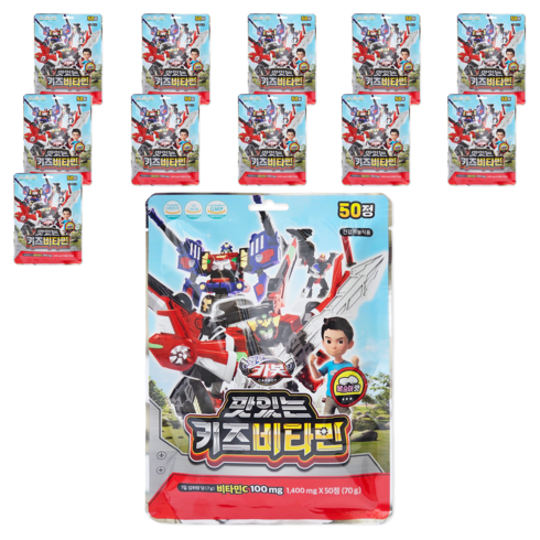 아텍스 헬로카봇 맛있는 키즈비타민, 50정, 70g, 12개