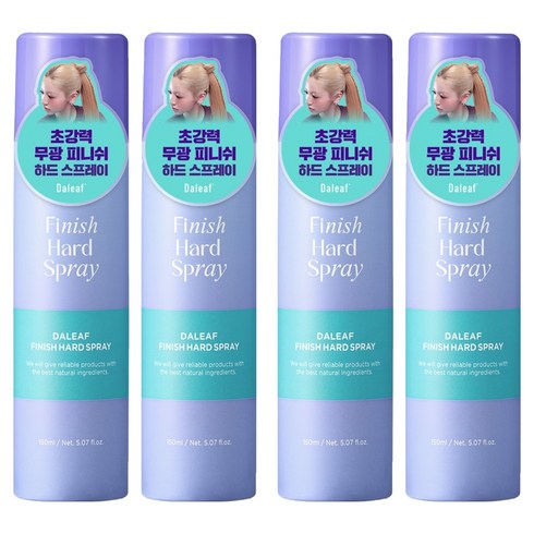 달리프 글램 피니쉬 하드 스프레이, 150ml, 4개