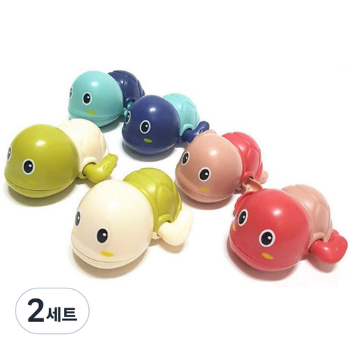 헤엄치는 태엽 거북이 장난감 6종 세트, 랜덤 발송, 2세트