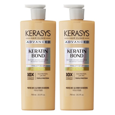 케라시스 어드밴스드 케라틴 본드 딥 리페어 트리트먼트, 2개, 750ml