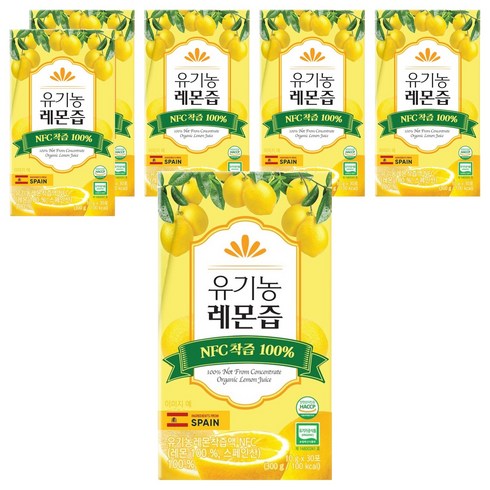 프롬바이오 NFC 유기농 레몬즙 30p, 300g, 6개