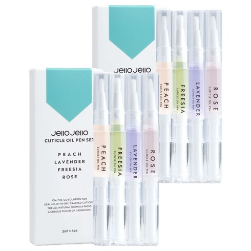 젤로젤로 큐티클 네일 오일펜 4종 세트, 12ml, 2개