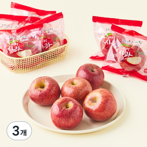 하이프루츠 당도선별 의성 세척사과, 2kg(소과, 10~12입), 3개