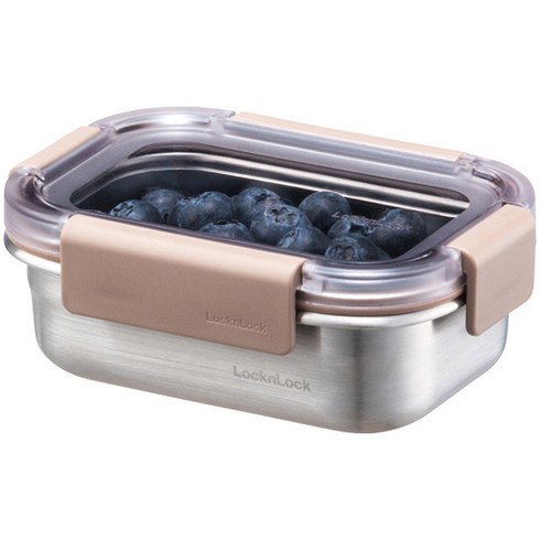 락앤락 스텐 모듈러 직사각 밀폐용기 LST601, 1개, 310ml