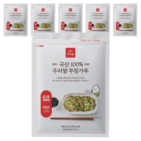 배대감 우리쌀 부침가루, 450g, 6개