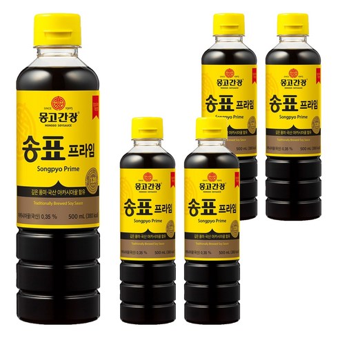 몽고간장 송표 프라임, 500ml, 5개