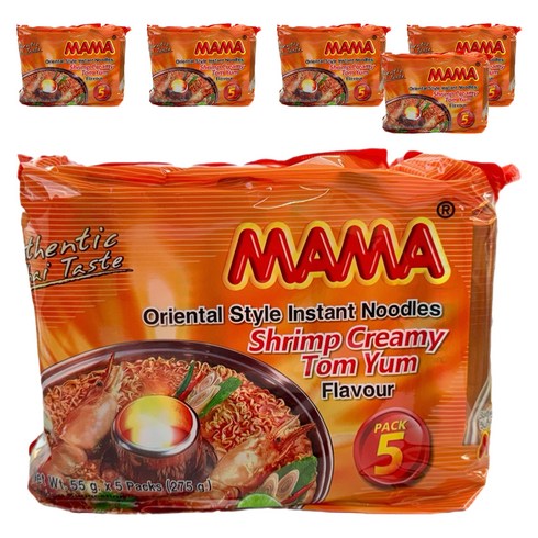 마마 쉬림프 똠냠 크리미 라면 55g, 30개