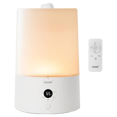 한경희생활과학 초저소음 리모컨형 무드등 초음파 가습기, HAAN-HD700A, 화이트