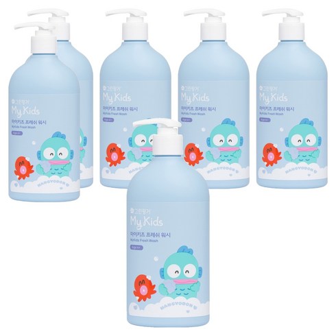 그린핑거 마이키즈 프레쉬 워시, 500ml, 6개