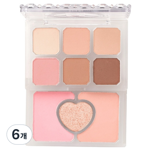에뛰드 마이 쁘띠 팔레트 7.4g, 05 부아아앙 가보자고, 6개