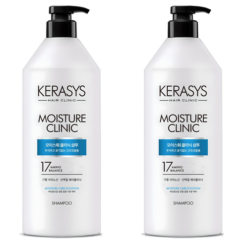 케라시스 모이스춰 클리닉 단백질 샴푸 플로럴파우더향, 980ml, 2개