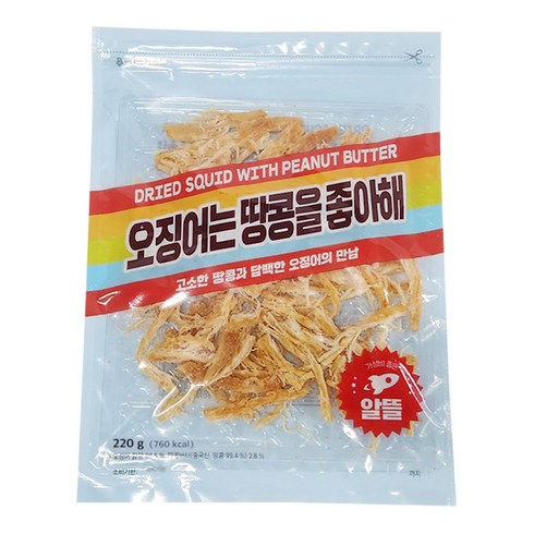 더먹다 오징어는 땅콩을 좋아해, 220g, 1개