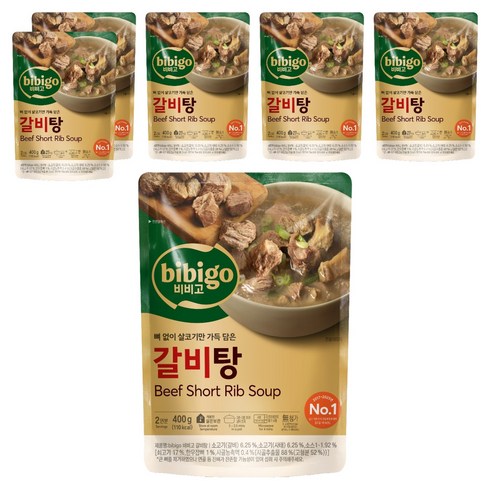 비비고 갈비탕, 400g, 6개