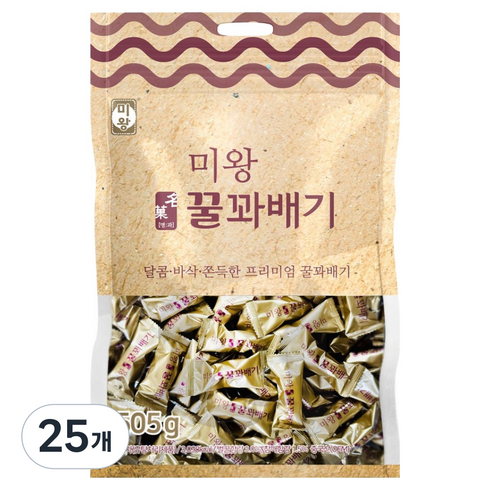 미왕 명과 꿀꽈배기, 25개, 505g