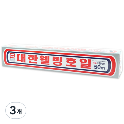 대한웰빙은박접시 호일 30cm x 50m, 3개