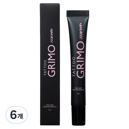타투그리모 스킨어게인 헤어 두피물들임 컬러링 에센스 20ml, 6개, 흑색