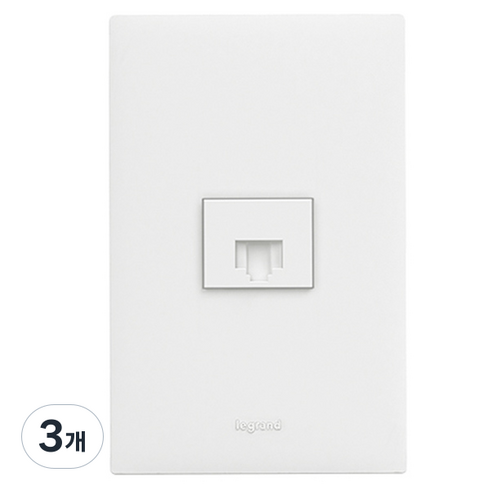 르그랑 아펠라화이트 Simple 8핀 1구 조립 매입 모듈러, 3개