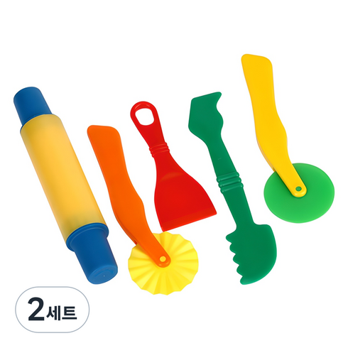 캐스비 클레이툴 5종 세트, 혼합색상, 2세트, 139g