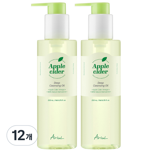 아리얼 비건 애플사이다 딥 클렌징 오일, 200ml, 12개