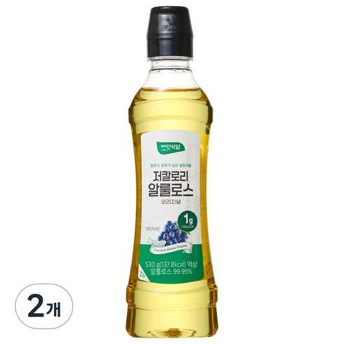비단식당 저칼로리 알룰로스, 530g, 2개