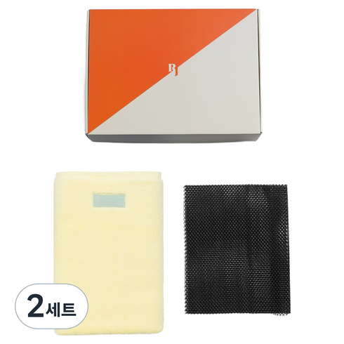 레미제이 레몬 발매트 70 x 50 cm + 패키지박스 + 미끄럼방지패드, 2세트