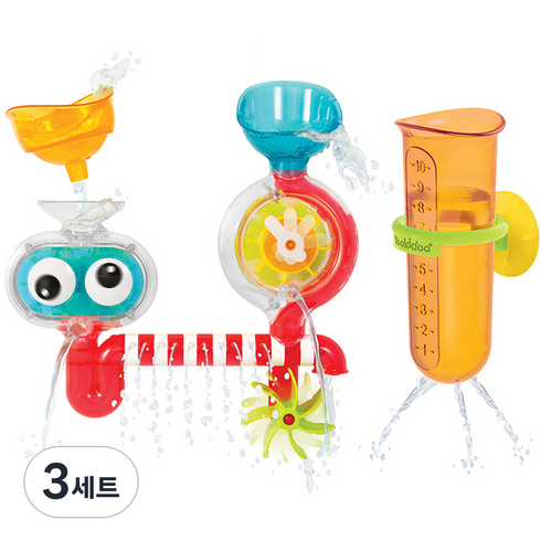 유키두 빙글빙글 왕눈이 실험실 40303 목욕놀이완구, 멀티컬러, 3세트