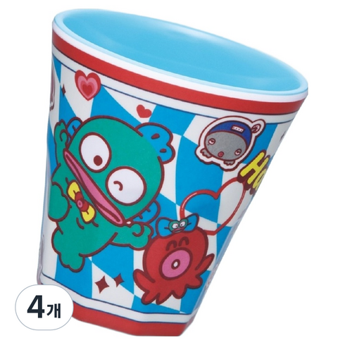 스케이터 캐릭터머그 컵 MTB2, 한교동 B, 4개, 270ml